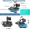 Presse à transfert 5 en 1 améliorée, 29 x 38 cm, imprimante Voir les images du produit 7