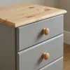 Comodino in nylon a 3 cassetti grigio, dorato. Anteprima dell’immagine prodotto 9