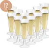 OTIX Kunststoff Champagner Gläser Wiederverwendbar 12 Stück Produktbild-Vorschau 1