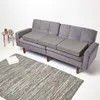 HOMESCAPES Sofa-Auflage 150 x 50 cm für 3-Sitzer, grau - Produktbild-Vorschau 5