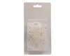 A package of white decorative hooks on a white background. Produktbild-Vorschau