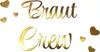 Oblique Unique Bügelbild Braut Crew + Herzen für JGA Produktbild-Vorschau 1