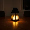 Lanterne noire avec 3 bougies LED 35 cm Voir les images du produit 7