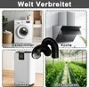 Abluftschlauch 100mm Länge 2m,Schwarz Flexibel PVC Alurohr Produktbild-Vorschau 6