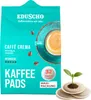 A bag of coffee pads with a cup of coffee and a sprouting plant on coffee pads. Anteprima dell’immagine prodotto