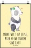 Mr. & Mrs. Panda Bild Panda Gehörlos DIN A2 - Gelb Pastell Produktbild-Vorschau 1
