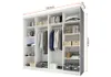 Schiebetürenschrank K006 233x61x218 cm (Sonoma) Produktbild-Vorschau 3