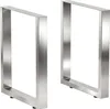DanDiBo 2x Tischbeine Edelstahl 72 x 70 cm Tischgestell Produktbild-Vorschau 12