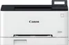 A studio shot of a white Canon i-SENSYS LBP631Cw color laser printer. Produktbild-Vorschau