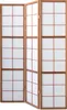 A three-panel room divider with a wooden frame and white paper inserts. Náhled obrázku produktu