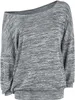 RED by EMP Damen grau-meliertes lockeres Langarmshirt - Produktbild-Vorschau 1
