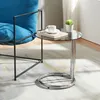 Table d'appoint 'Ylivieska' avec plateau en verre 46 x Ø45 Voir les images du produit 2