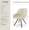 tectake® Drehbarer Armlehnstuhl Snug gepolstert, in Produktbild-Vorschau 7