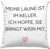 Trendation - Lustige Deko-Kissen mit Füllung 40x40 mit Produktbild-Vorschau 1