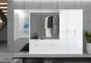 Garderobe "SystemX" in weiß Hochglanz Flurgarderobe Produktbild-Vorschau 7