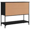 vidaXL Příborník černý 100x36x85 cm materiál na bázi dřeva Náhled obrázku produktu 2