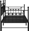 vidaXL Struttura letto divano letto Nero 90 x 190 cm Anteprima dell’immagine prodotto 6