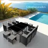Rattan Sitzgruppe Malaga 6+4+1 mit Schutzhülle - Produktbild-Vorschau 7