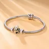Charms Stopper 925 Sterling Silber mit Gummi Clip Spacer Produktbild-Vorschau 2