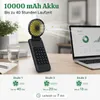 Powerbank 10000 mAh, mit tragbaren Ventilator, Saugnapf, 3 Produktbild-Vorschau 2