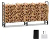 Pevný regál na dřevo pro krb, nosnost 300 kg, rozměry 244 x Náhled obrázku produktu 11