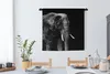 MuchoWow® Wandteppich Wandbehang Elefant - Tiere - Schwarz Produktbild-Vorschau 2