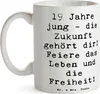 Mr. & Mrs. Panda Becher Spruch 19. Geburtstag - Weiß - Produktbild-Vorschau 3