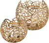 Windlicht Fidan Aluminium Ø19/28 cm H17/26 cm gold 2er-Set Produktbild-Vorschau 2