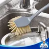 Radial-Spülbürste mit langem Bambusgriff, eingebauter Produktbild-Vorschau 4