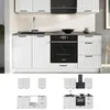 Singleküche Vicco Fame-Line Weiß Landhaus/Weiß 190 cm, AP Produktbild-Vorschau 7