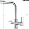 KLARWERK® Felix | 3-Wege Armatur Edelstahl Silber gebürstet Produktbild-Vorschau 7