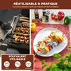 bremermann 6 brochettes pour barbecue avec support / acier Voir les images du produit 3