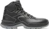 A black safety boot on a white background. Produktbild-Vorschau