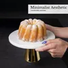 Intirilife Kuchenplatte Tortenständer mit goldenen Standfuß Produktbild-Vorschau 8