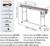 A conveyor belt system with dimensions and accessories listed. Produktbild-Vorschau