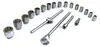 Set bussole bi-esagonali con cricchetto e prolunghe 3/4", Anteprima dell’immagine prodotto 3