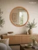 holz4home® Wandspiegel Rund ⌀ 60cm Eichenholzrahmen I Produktbild-Vorschau 7