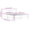 Massivholzbett ohne Matratze Wachsbraun 120x190 cm Produktbild-Vorschau 9