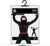 Ninja Held Karnevalskostüm Kinder Maske Gürtel Komplettset, Produktbild-Vorschau 8