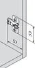 BLUM CLIP Kreuzmontageplatte Langloch Stahl, Produktbild-Vorschau 3