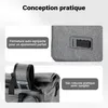 Wiltec borsa portapacchi grigia, borsa da bicicletta zaino Anteprima dell’immagine prodotto 4