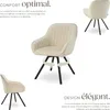 Chaise pivotante avec accoudoirs Snug en velours, Voir les images du produit 3