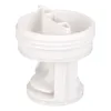 A white plastic washing machine filter is shown against a white background. Produktbild-Vorschau