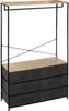 A freestanding wardrobe with a hanging rail and six drawers. Náhled obrázku produktu