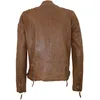 Gipsy - Herren Lederjacke Bikerjacke Lammnappa cognac braun Produktbild-Vorschau 3