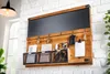 Wandboard HERITAGE 80cm natur Pinie 6 Haken Kreidetafel Produktbild-Vorschau 16
