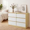 VASAGLE Kommode mit 6 Schubladen Modernes Sideboard für Produktbild-Vorschau 2