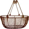 Esschert Design Drahtkorb Antikbraun oval mit 2 Griffen Produktbild-Vorschau 7