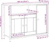 vidaXL Sideboard Altholz 100 x 35 x 75 cm Produktbild-Vorschau 8
