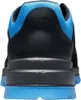 Close-up rear view of a black and blue safety shoe. Produktbild-Vorschau